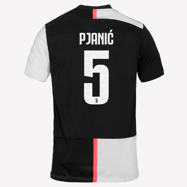 Camiseta Juventus NO.5 Pjanic Primera equipo 2019-20 Blanco Negro